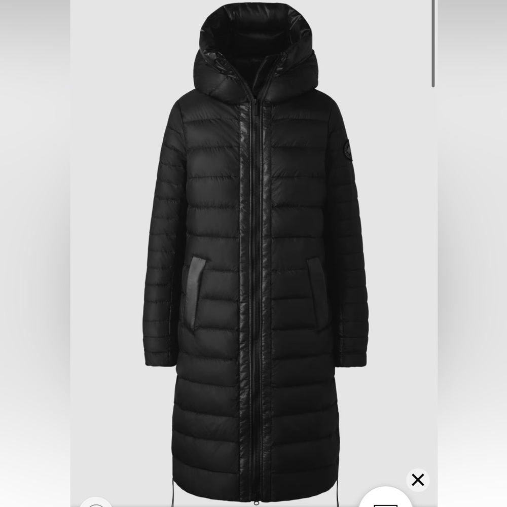 Canada Goose Long Lightweight Puffy Jacket NEW NWT Black